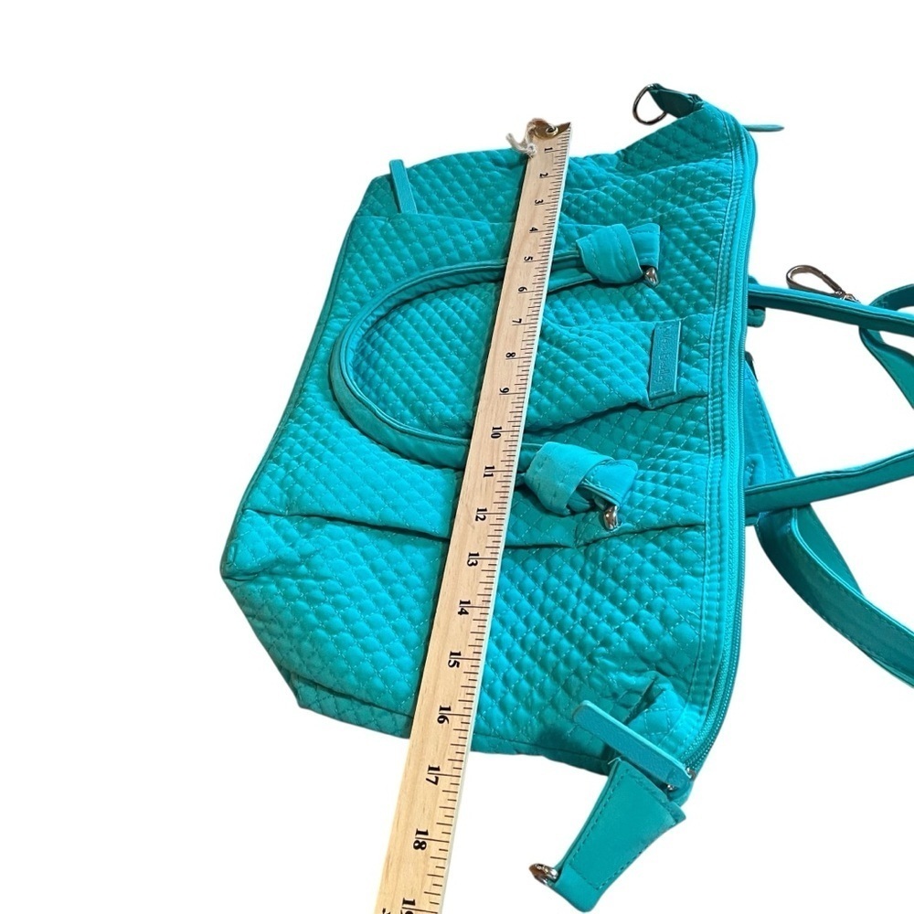 Vera Bradley Hadley-On The Go Multi fibre/Bag/Crossbody/Tote-NWT-Turquoise - Picture 11 of 13